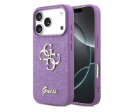 Guess Fixed Glitter Big 4G do iPhone 17 Pro liliowy - 1365526 - zdjęcie 1